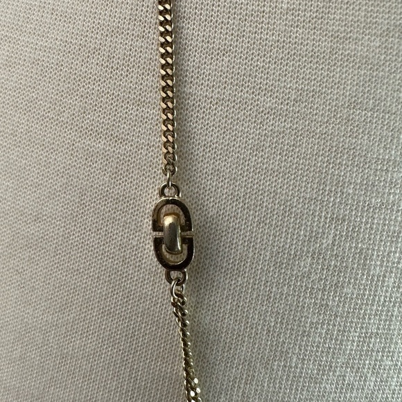 Christian Dior Vintage Logo Station Necklace - Picture 2 of 5